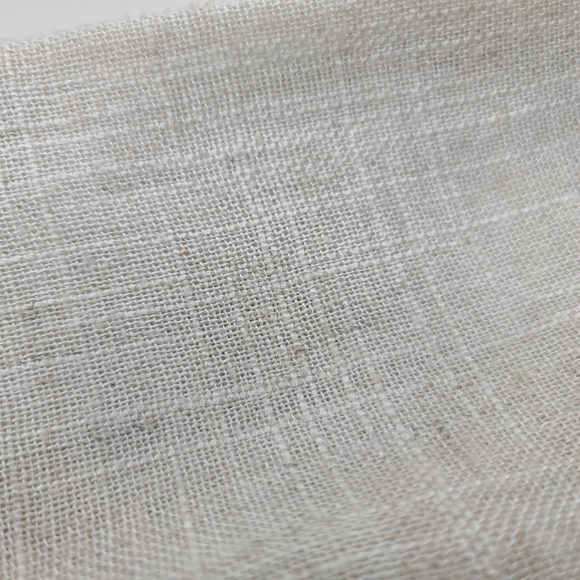 Saro Lifestyle Solid Color Linen Blend Set of 12 Natural, 20" - Picture 7 of 9